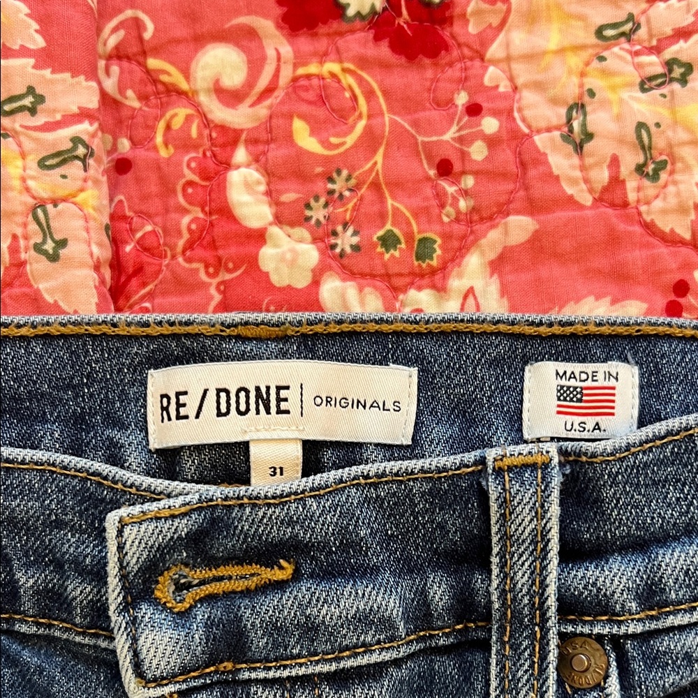 Re/Done Originals Classic Luxury Blue Jeans